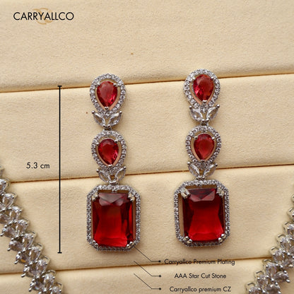 Carryallco Scarlet Square American Diamond Luxe Set