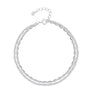 Double-Layer Silver Bead Anklet – Sterling Silver Filled Jewellery | Carryallco India