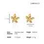 Carryallco Striped Flower Earring Carryallco