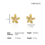 Carryallco Striped Flower Earring Carryallco