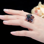 Colorful Butterfly CZ Ring