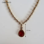 Crimson Radiance American Diamond Necklace Set