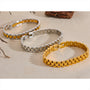 Cuban Link Statement Bracelet – 18K Gold PVD | Carryallco India