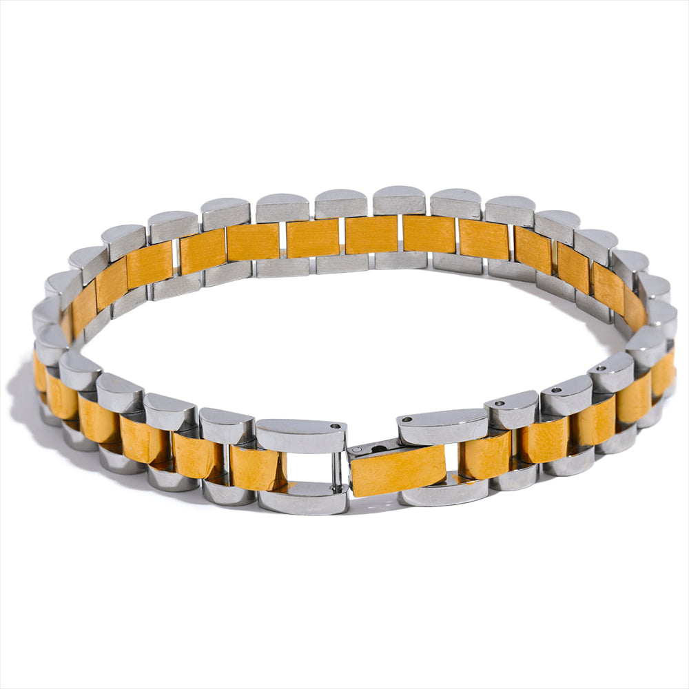Cuban Link Statement Bracelet | 18K Gold PVD | Carryallco