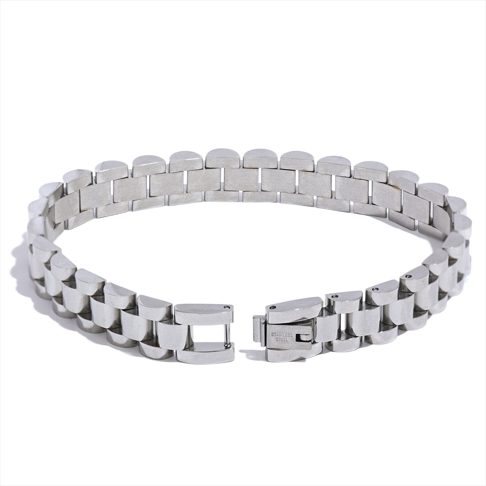 Cuban Link Statement Bracelet – 18K Gold PVD | Carryallco India