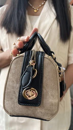 Carryallco Celeste – Camel Brown Handmade Vintage Vegan Boston Bag