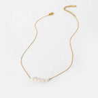 Dainty 18K Gold Plated Freshwater Pearl Necklace Carryallco