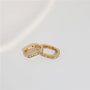 Dainty Zircon Hoop Earrings – 18K Gold Plated - CARRYALLCO