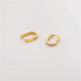 Dainty Zircon Hoop Earrings – 18K Gold Plated - CARRYALLCO