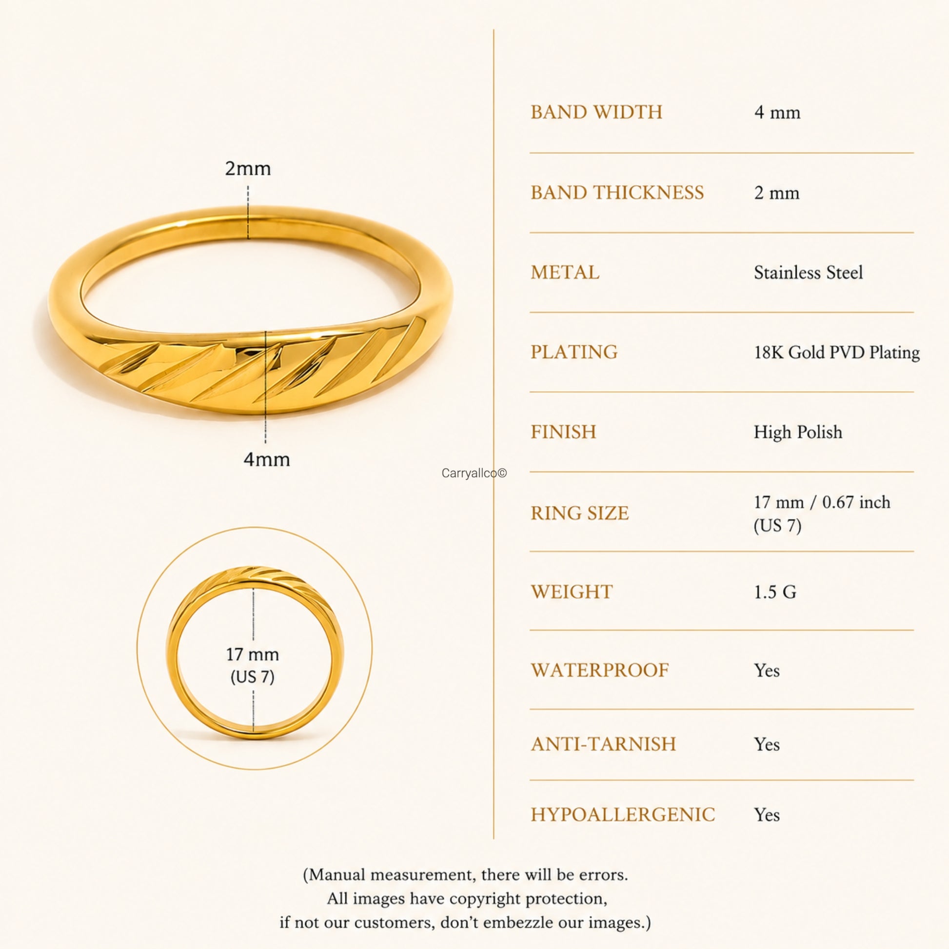 Dainty Fine Bread Ring