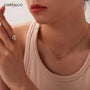 Dainty Brilliant Cut Pendant Necklace – 18K Gold Plated
