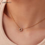 Dainty Brilliant Cut Pendant Necklace – 18K Gold Plated