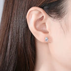 White Stone Studs