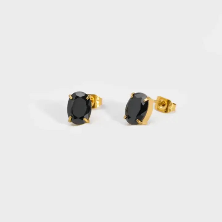 Black Stone Studs