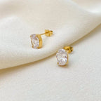 White Stone Stud