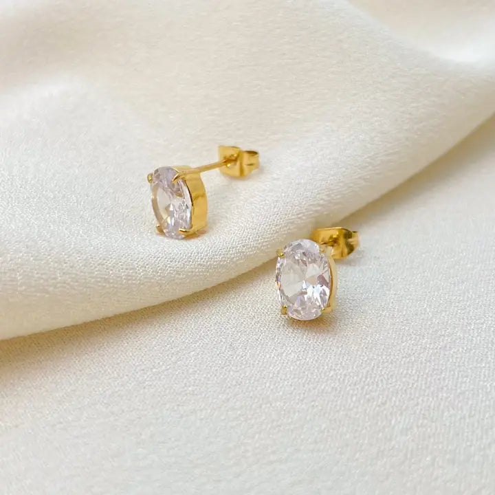 White Stone Stud