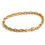 Box Link Chain Bracelet – Side View | 18K Gold Plated | Carryallco India
