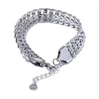 Demi-Fine 18K Gold Plated Double Curb Chain Bracelet