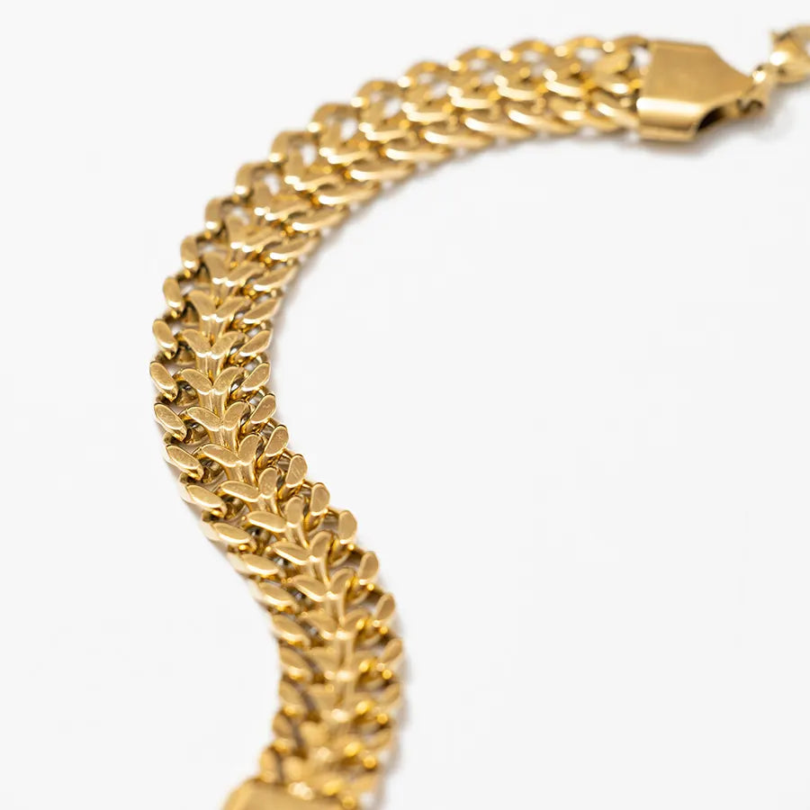Demi-Fine 18K Gold Plated Double Curb Chain Bracelet