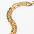 Demi-Fine 18K Gold Plated Double Curb Chain Bracelet