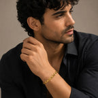 Demi-Fine 18K Gold Plated Box Link Chain Bracelet