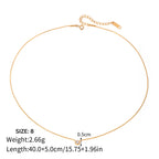 Demi Fine Gold Snake Chain CZ Circle Pendant Necklace