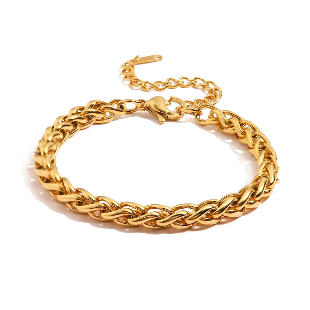 Demifine 18K Gold Plated Chunky Bracelet