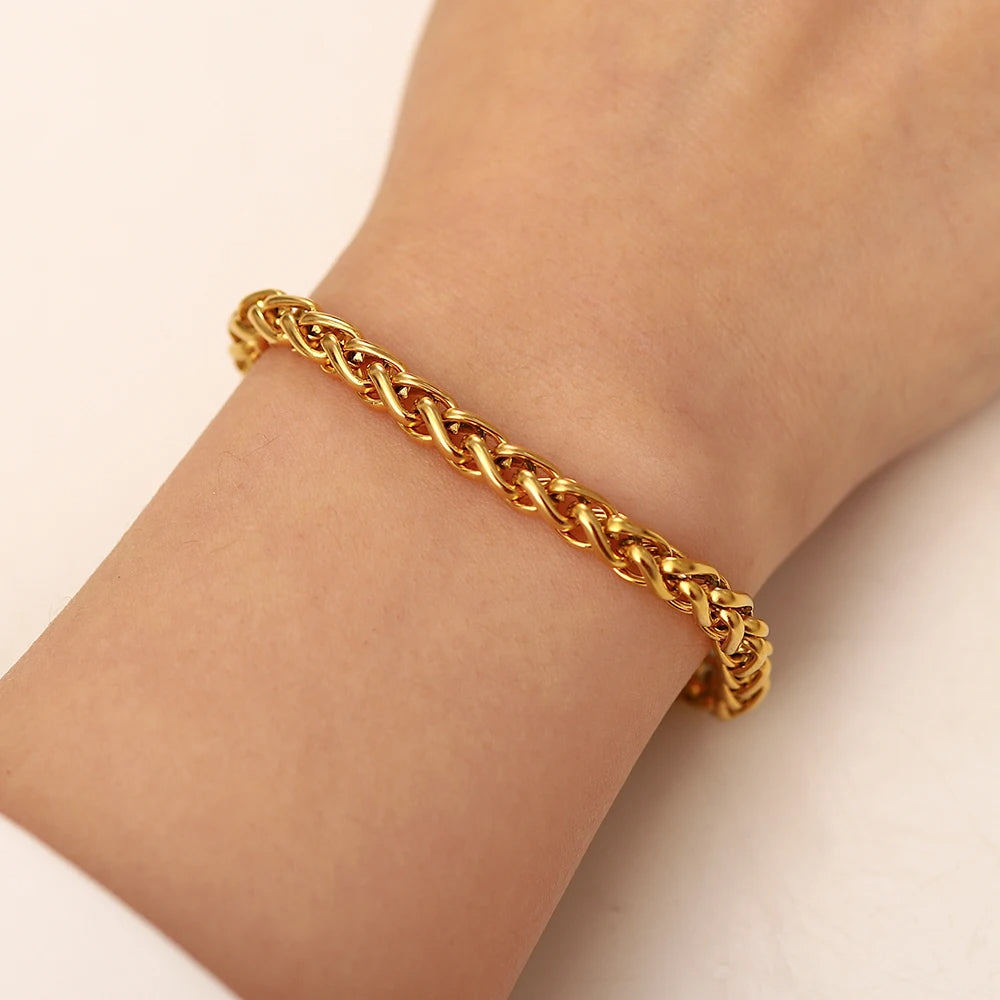 Demifine 18K Gold Plated Chunky Bracelet