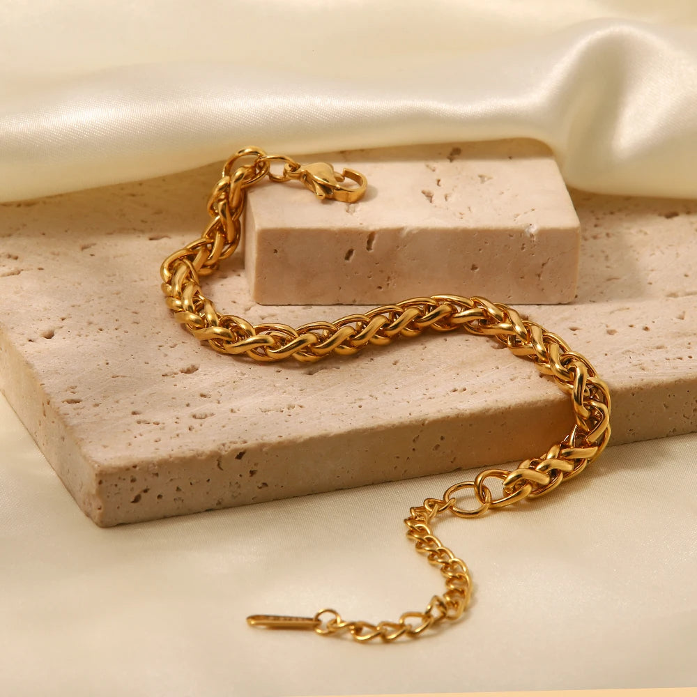 Demifine 18K Gold Plated Chunky Bracelet