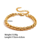 Demifine 18K Gold Plated Chunky Bracelet
