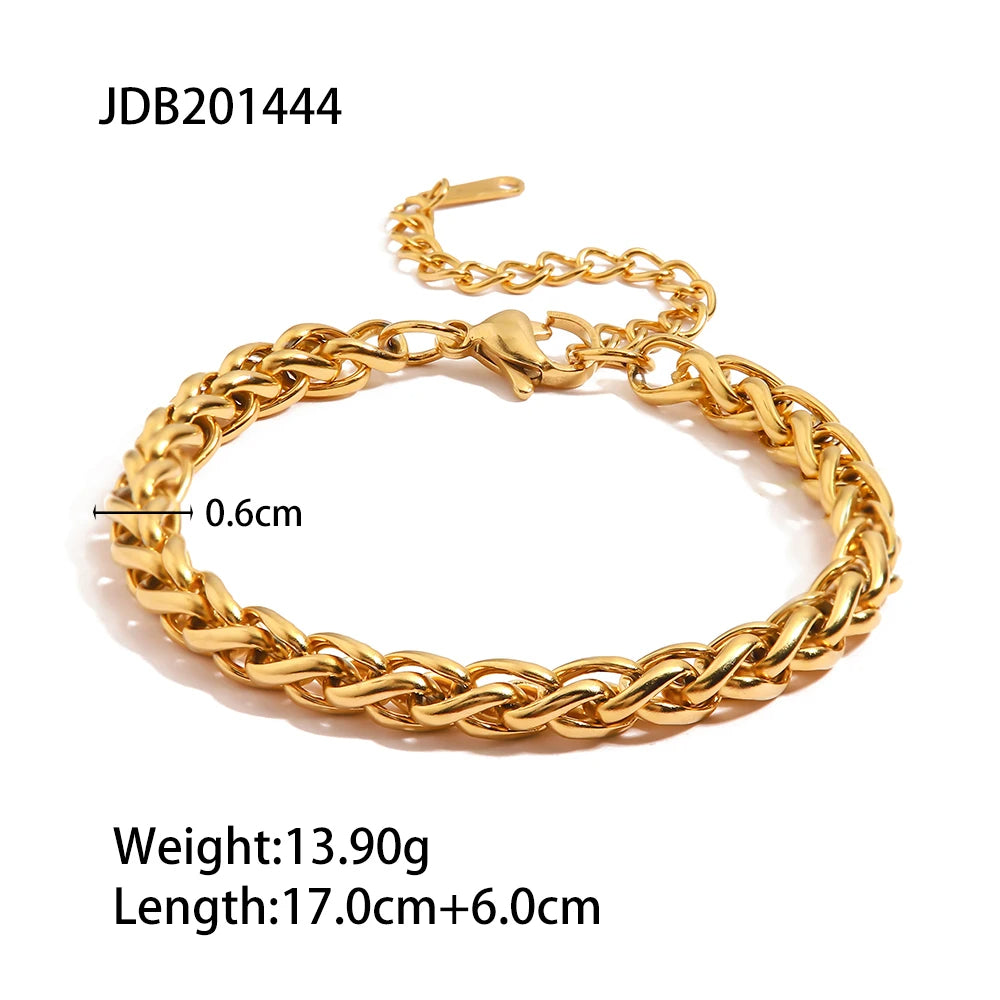 Demifine 18K Gold Plated Chunky Bracelet