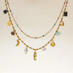 Demifine 18K Gold Plated Double Heart Pendant Necklace