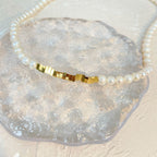 Demifine 18K Gold Plated Freshwater Pearl Beaded Necklace