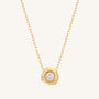 Irregular Zircon Pendant Necklace – 18K Gold Plated Jewellery | Carryallco India