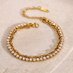 Demifine 18K Gold Plated Layered Bracelet