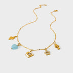 Demifine 18K Gold Plated Summer Charm Pendant Necklace