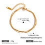 Triple Snake Chain Bracelet – Specifications | 18K Gold Plated | Carryallco India