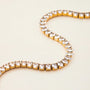 Zircon Tennis Bracelet – Side View | 18K Gold Plated | Carryallco India