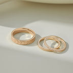 Demifine Classic S925 Silver Cubic Zirconia Couple Ring