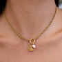 Heart & Pearl Pendant Necklace – Charm Detail | 18K Gold Plated | Carryallco India