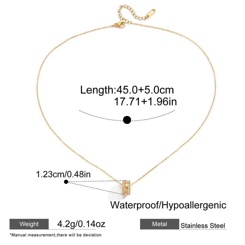 Demifine Lucky Bead Necklace – 18K Gold Plated