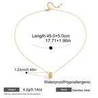 Demifine Lucky Bead Necklace – 18K Gold Plated