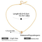 Demifine Lucky Bead Necklace – 18K Gold Plated