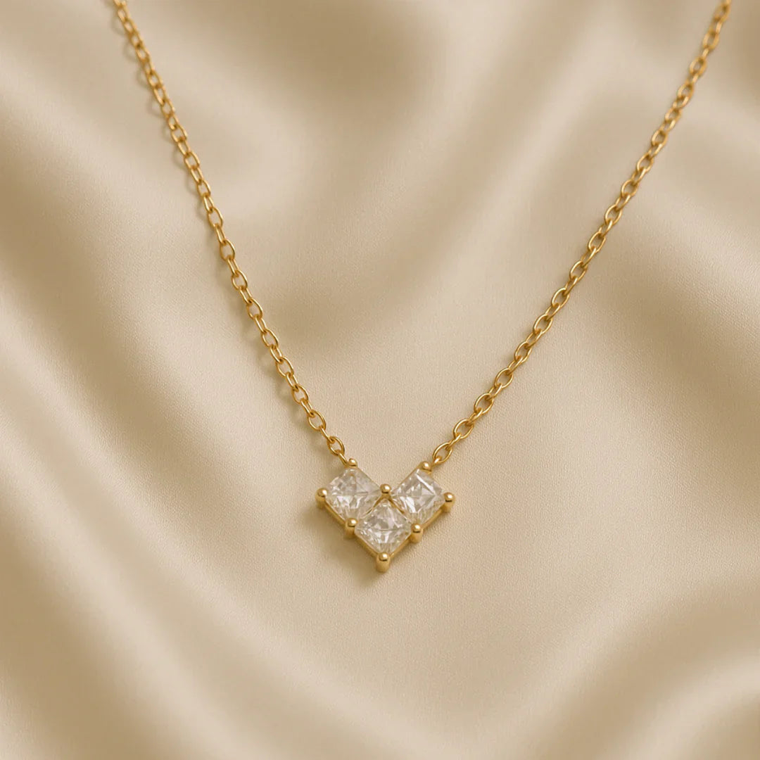 Demifine 18K Gold Plated Heart Necklace