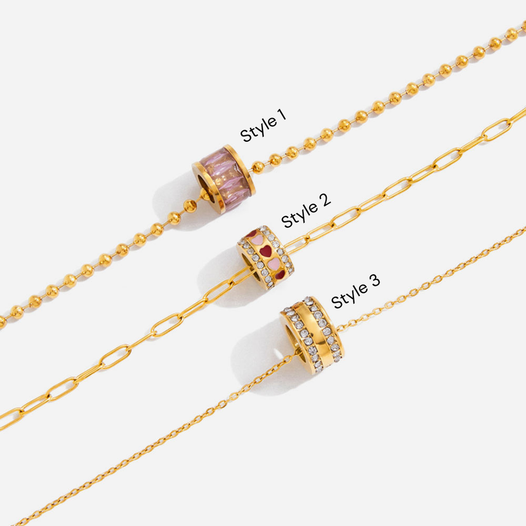 Demifine Lucky Bead Necklace – 18K Gold Plated