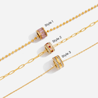 Demifine Lucky Bead Necklace – 18K Gold Plated