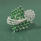 Designer American Diamond Statement Ring