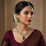 Emerald Glory American Diamond Necklace Set | CARRYALLCO