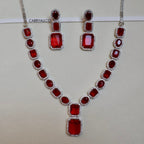 Ruby Red Crystal Jewelry Set