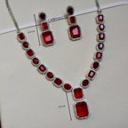 Ruby Red Crystal Jewelry Set